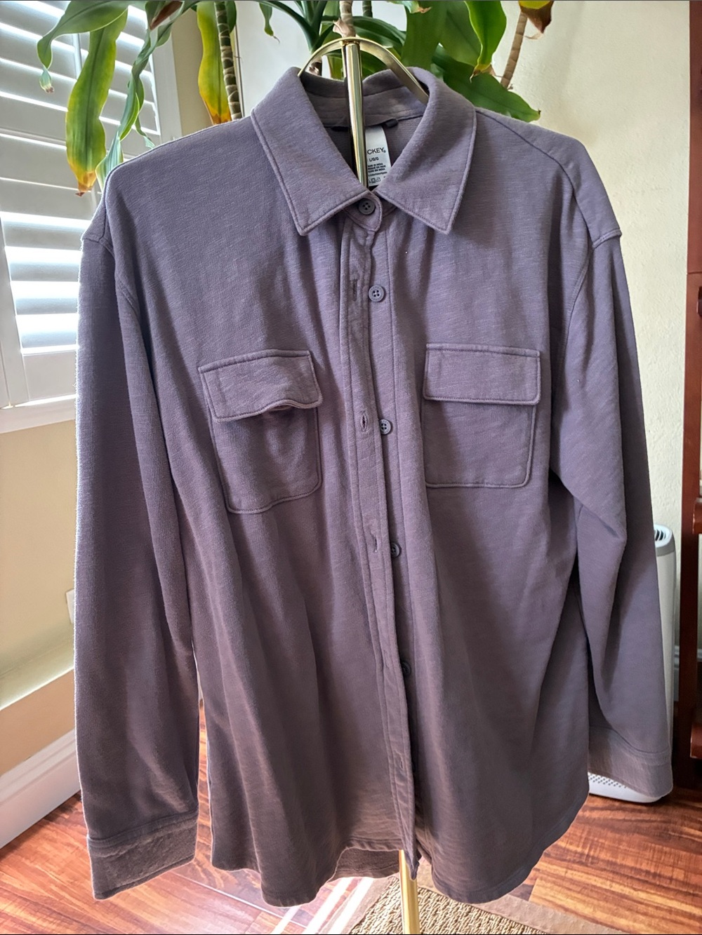 Jockey Lavender-Light Purple Lightweight Shirt Jacket